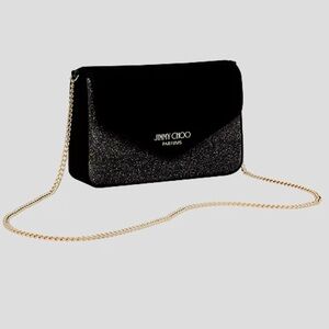Jimmy Choo Parfums Small Evening Black Crossbody Bag New Authentic